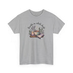 Relaxing Tea Illustration T-Shirt — "Breathe in, Exhale Doubt" Comfort Tee