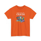 Embracing the Chaos T‑Shirt — Playful Raccoon & Messy Wardrobe Graphic Tee