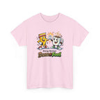 Athletic Energy T-Shirt — 'Energy Sponsor Bean Fuel' Coffee & LIghtning Cartoon Graphic Tee