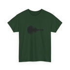 Guitar Silhouette Tee – Minimal Acoustic Music T-Shirt