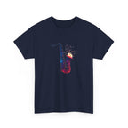 Saxophone Watercolor Tee — Artistic Jazz Instrument Shirt