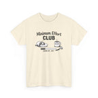 Minimum Effort Club T-Shirt — Funny Sloth & Coffee Graphic Tee