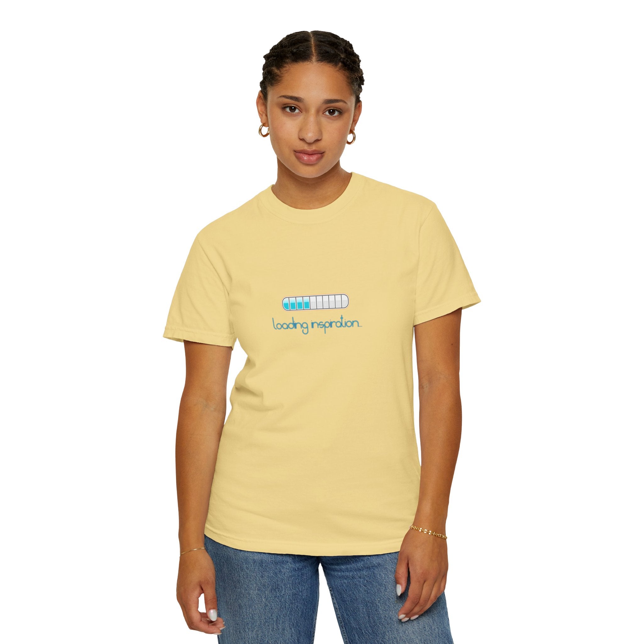 T‑Shirt — "Loading Inspiration" Minimal Progress Bar Graphic Tee