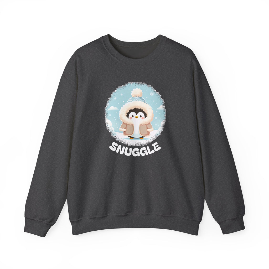 Snuggle Penguin Crewneck Sweatshirt — Cute Winter Cozy Pullover