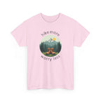 Hike More Worry Less T-Shirt — Nature Hiking Graphic Tee