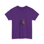 Guitar Splash T‑Shirt — Watercolor Electric Bass Guitar Music Tee