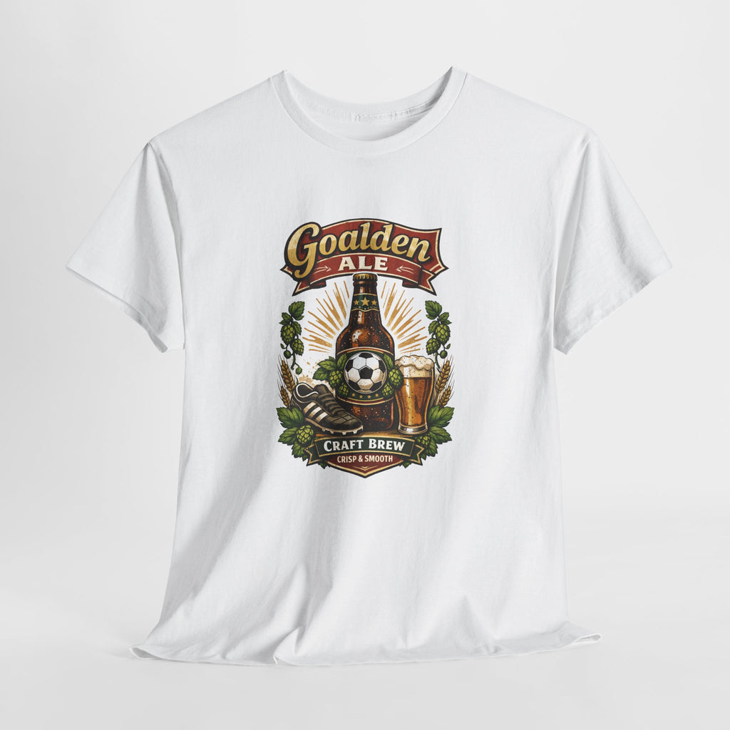 Goalden Ale Craft Beer And Soccer T-Shirt — Vintage Brewery Design