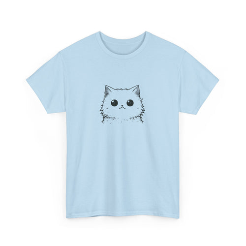 a cat with a wide eyed stare looking at the viewer