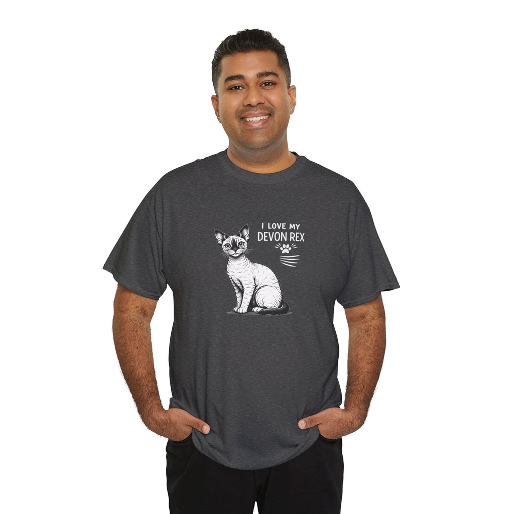 Devon Rex Cat T-Shirt — I Love My Devon Rex Graphic Tee