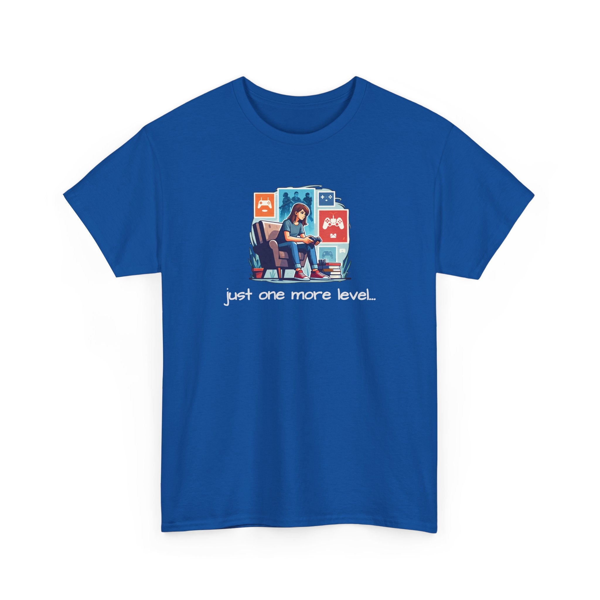 Girl Gamer Arcade T‑Shirt — "Just One More Level" Retro Video Game Tee