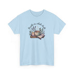 Relaxing Tea Illustration T-Shirt — "Breathe in, Exhale Doubt" Comfort Tee