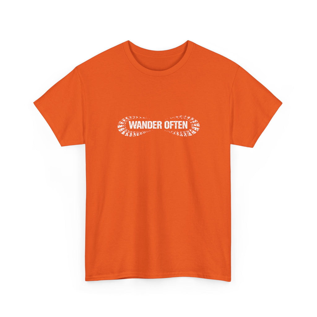 Wander Often T‑Shirt — Minimal Adventure Tee for Travelers & Hikers
