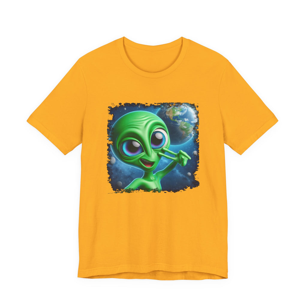 Unisex Jersey Alien Selfie Short Sleeve Tee