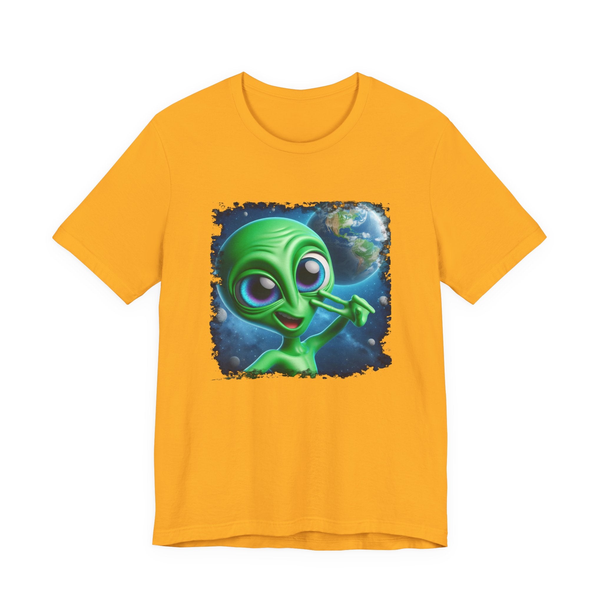 Unisex Jersey Alien Selfie Short Sleeve Tee