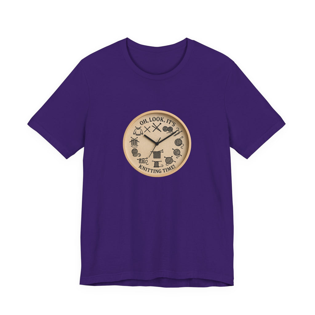 Knitting Time T-Shirt — "Oh, Look, It’s Knitting Time!" Graphic Tee