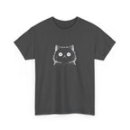 Cat Face Graphic Tee – Cute Minimalist Kitten T-Shirt