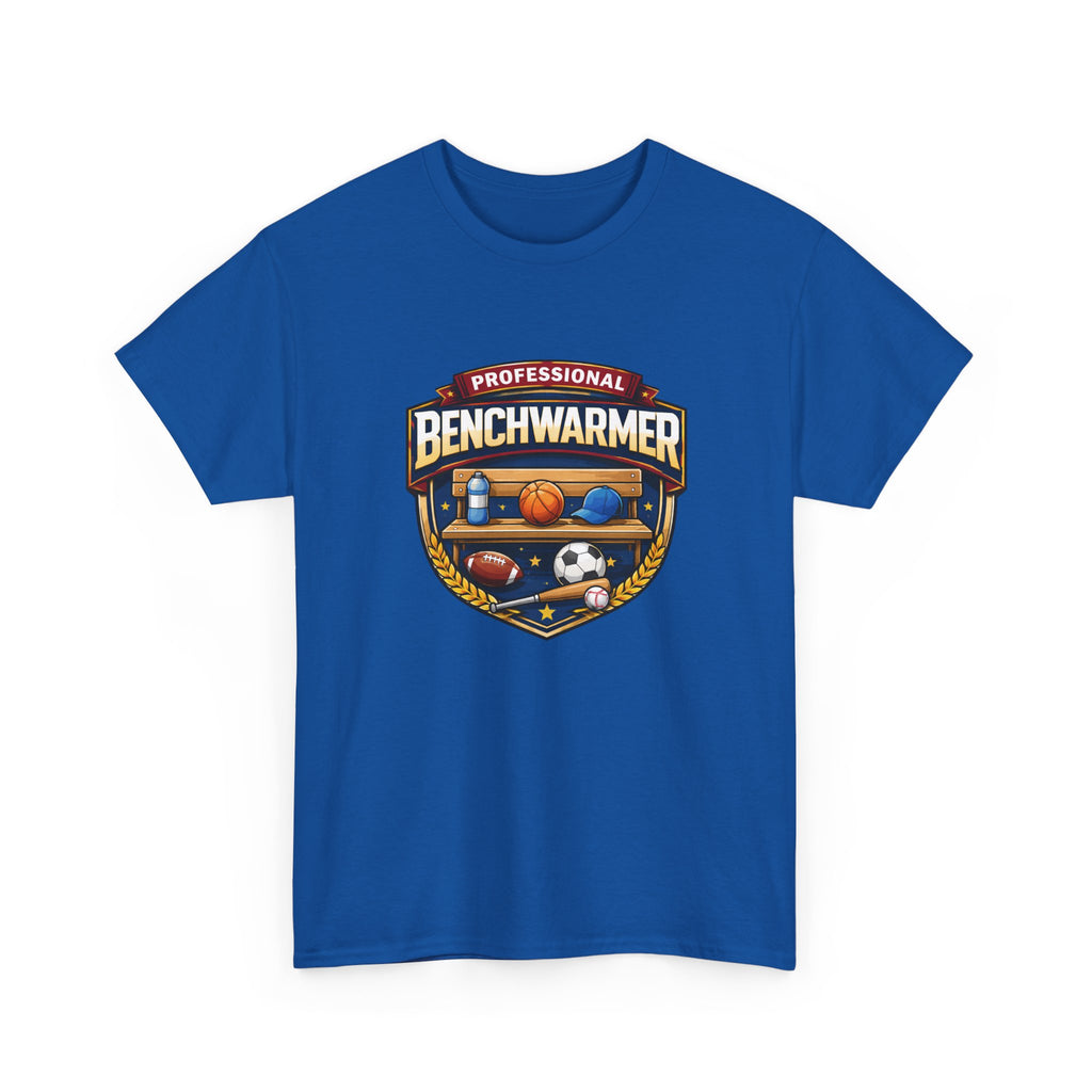Professional Benchwarmer Sports T-Shirt — Funny Basketball Soccer Baseball Design