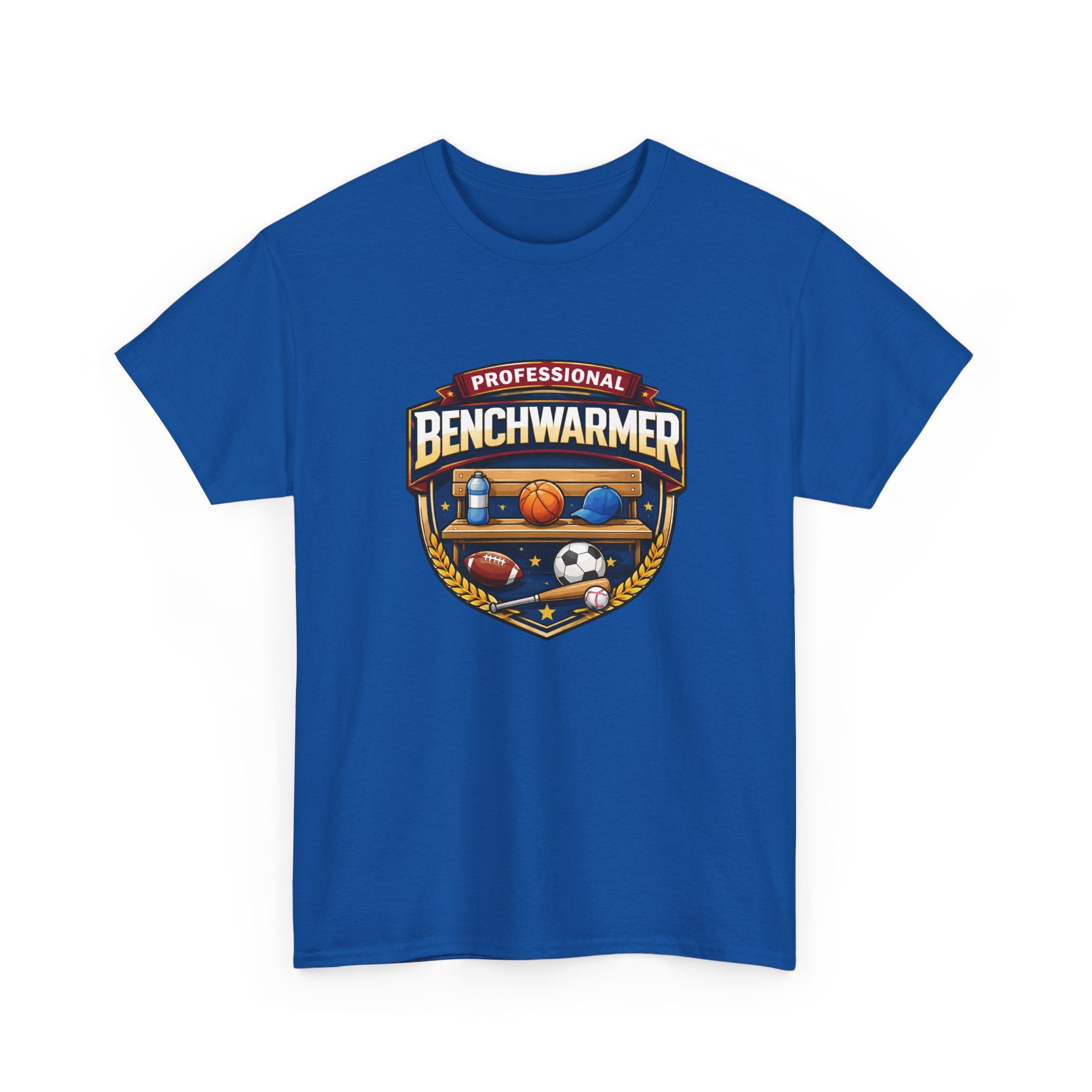 Professional Benchwarmer Sports T-Shirt — Funny Basketball Soccer Baseball Design