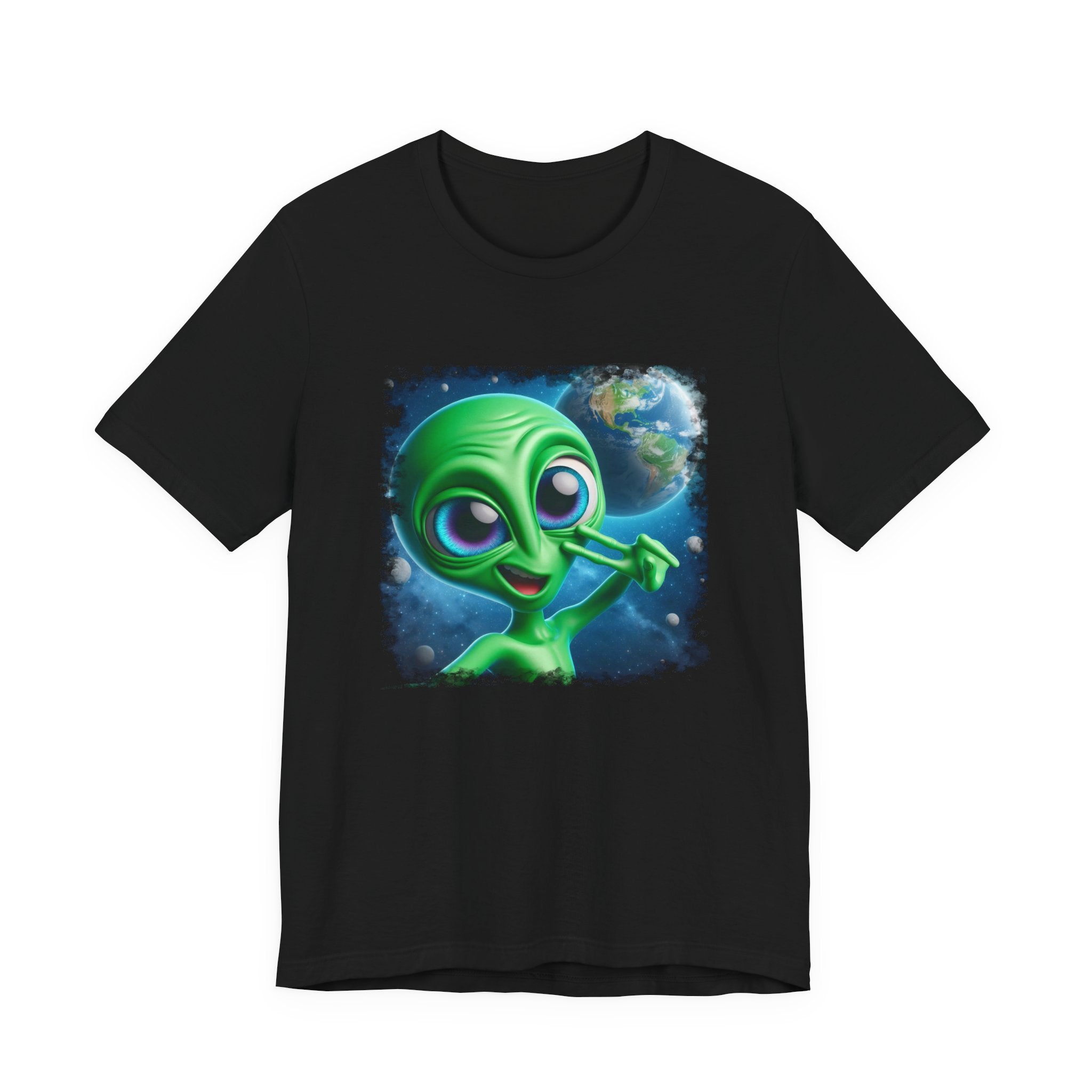 Unisex Jersey Alien Selfie Short Sleeve Tee
