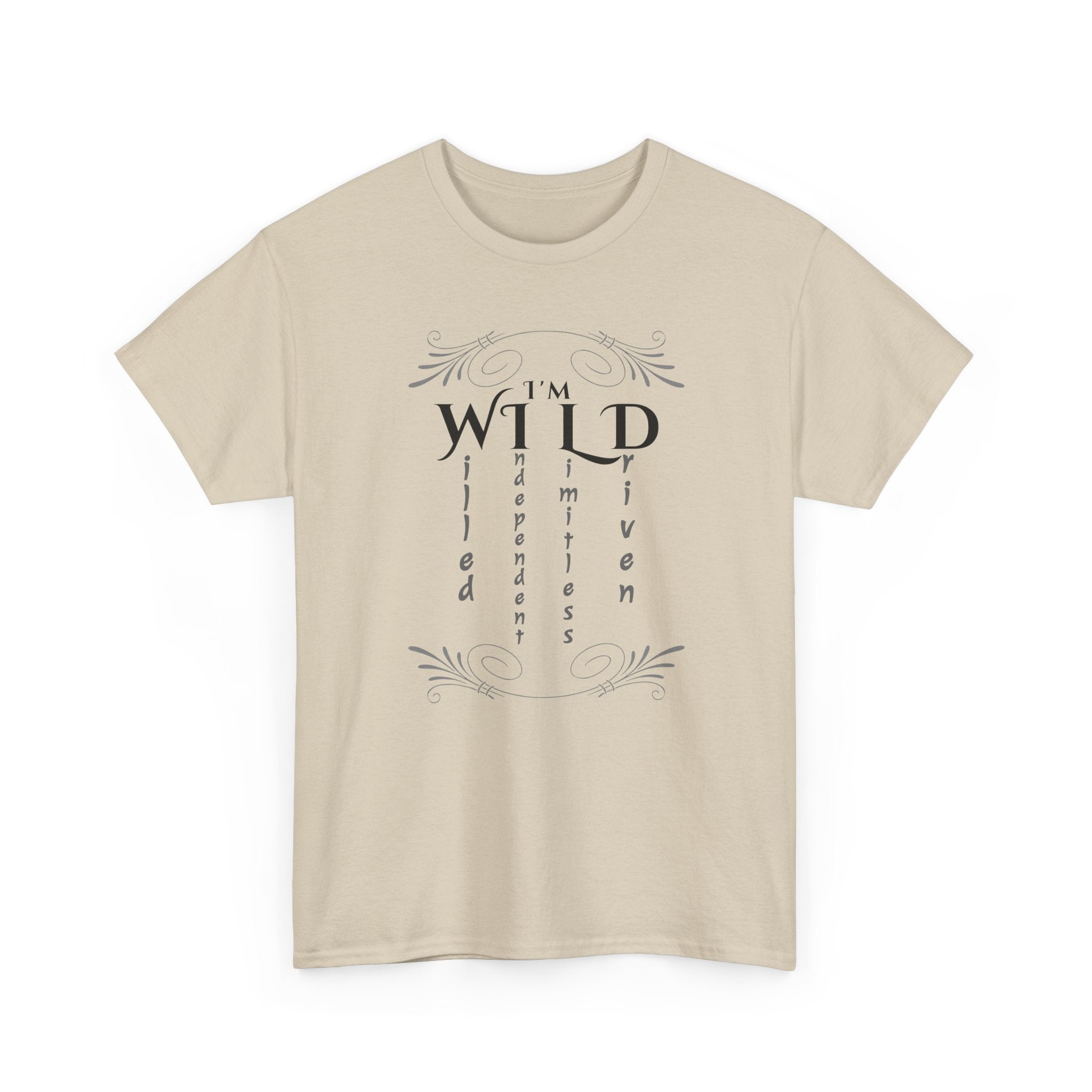 Wild Spirit Tee — "I’m Wild" Minimalist Graphic T-Shirt