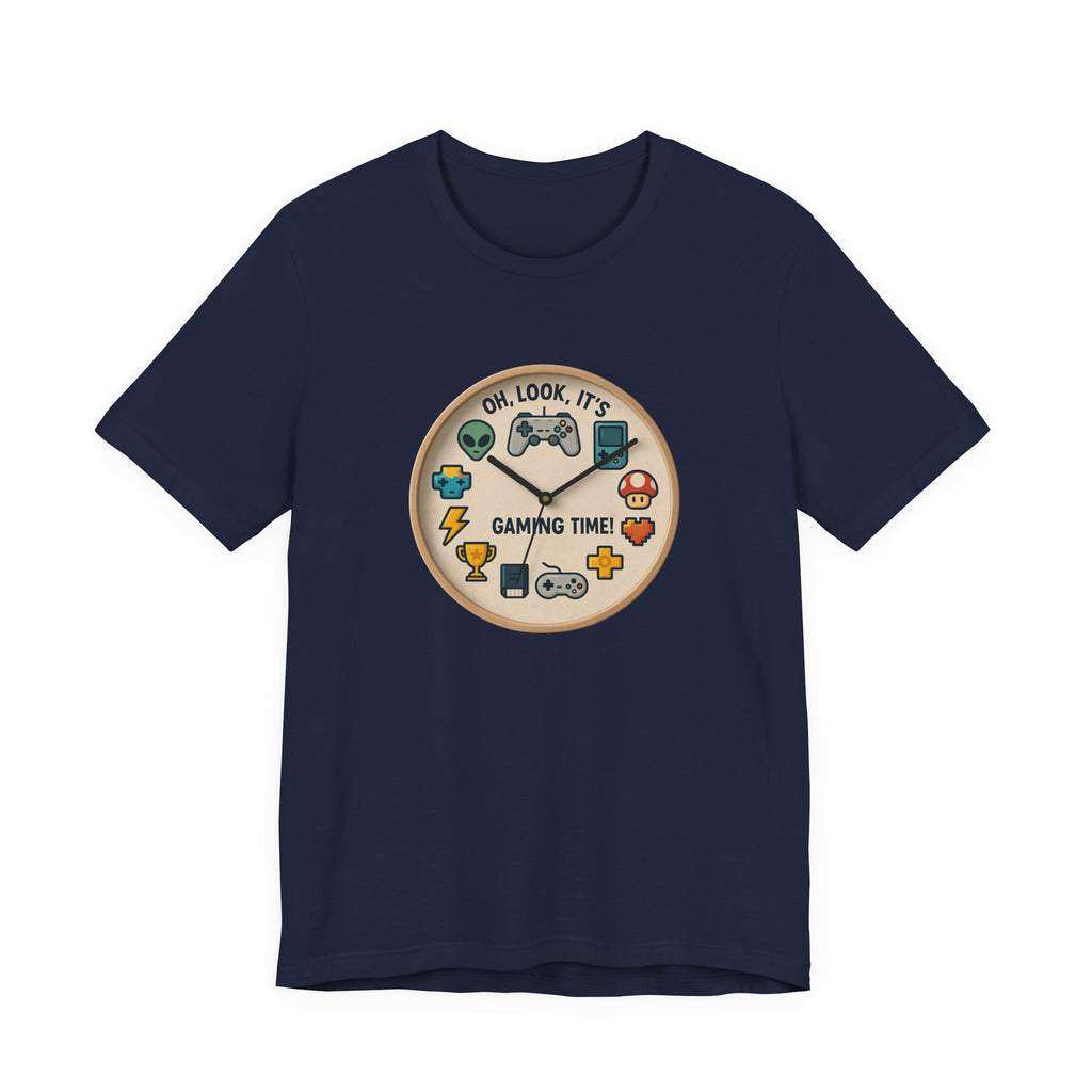 Gaming Time Graphic Tee — "Oh, Look, It's Gaming Time" Video Game Controller Shirt