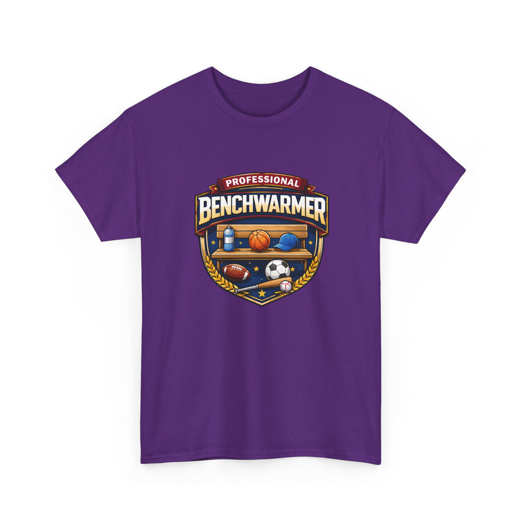 Professional Benchwarmer Sports T-Shirt — Funny Basketball Soccer Baseball Design