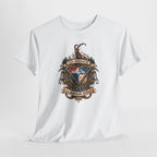 Adventure Crest T-Shirt — "Go Higher" Mountain Climbing Graphic Tee