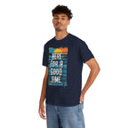 Here For A Good Time Tee — Retro Sunset Graphic T-Shirt