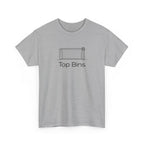 Top Bins T-Shirt – Minimal Soccer Goal Graphic Tee