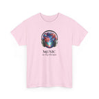 Music Is My Escape T-Shirt — Colorful Headphone Art Tee