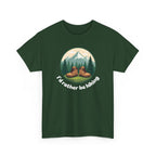 Hiking T-Shirt — 'I'd Rather Be Hiking' Mountain & Camping Graphic Tee