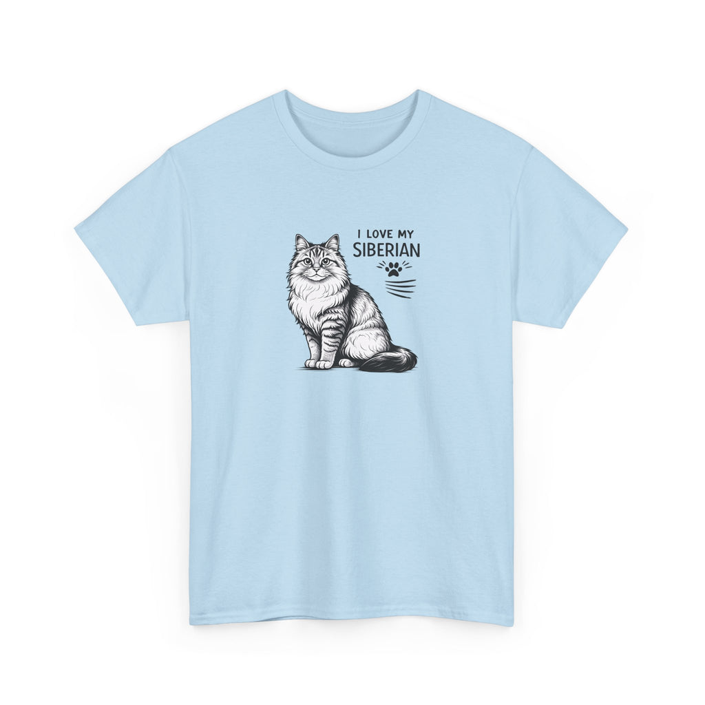 Siberian Cat T-Shirt — "I Love My Siberian" Tee