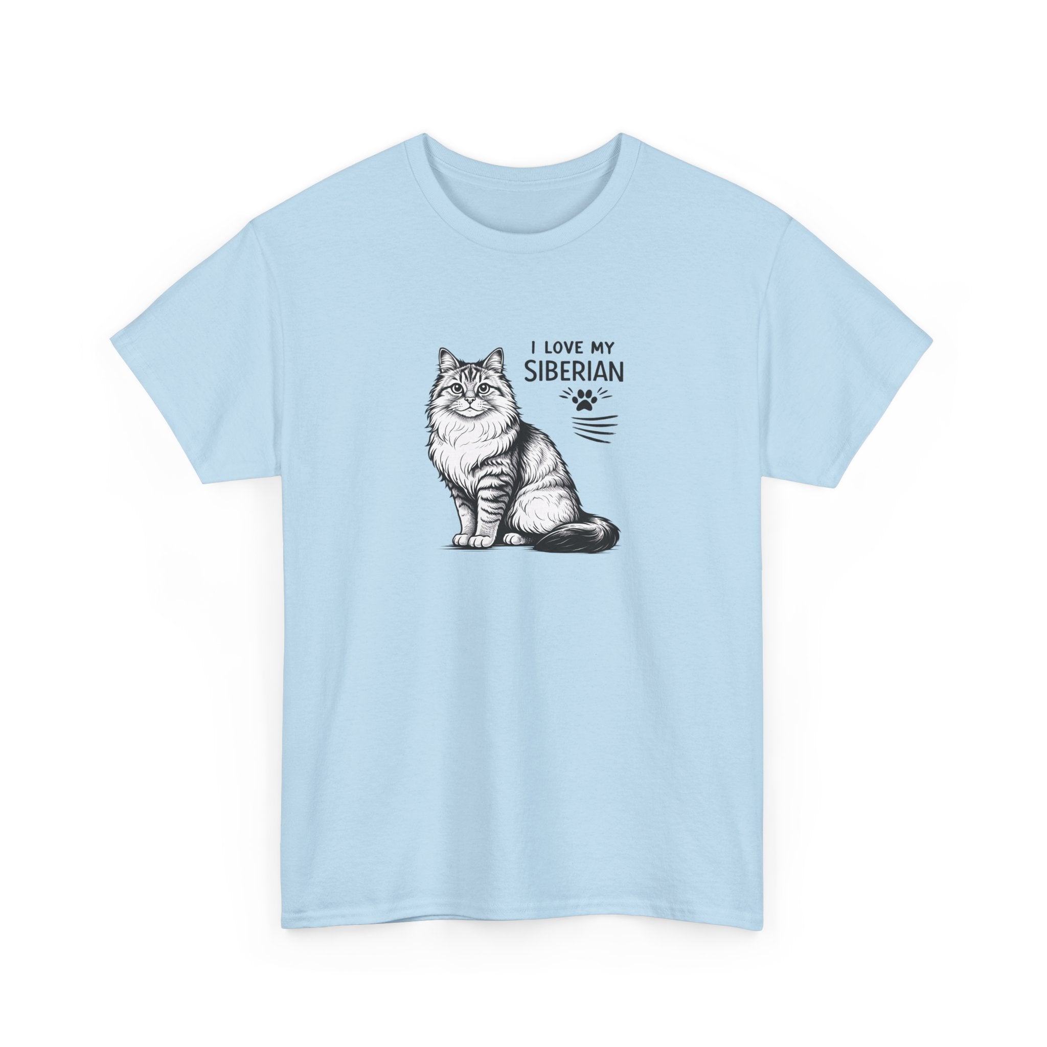 Siberian Cat T-Shirt — "I Love My Siberian" Tee