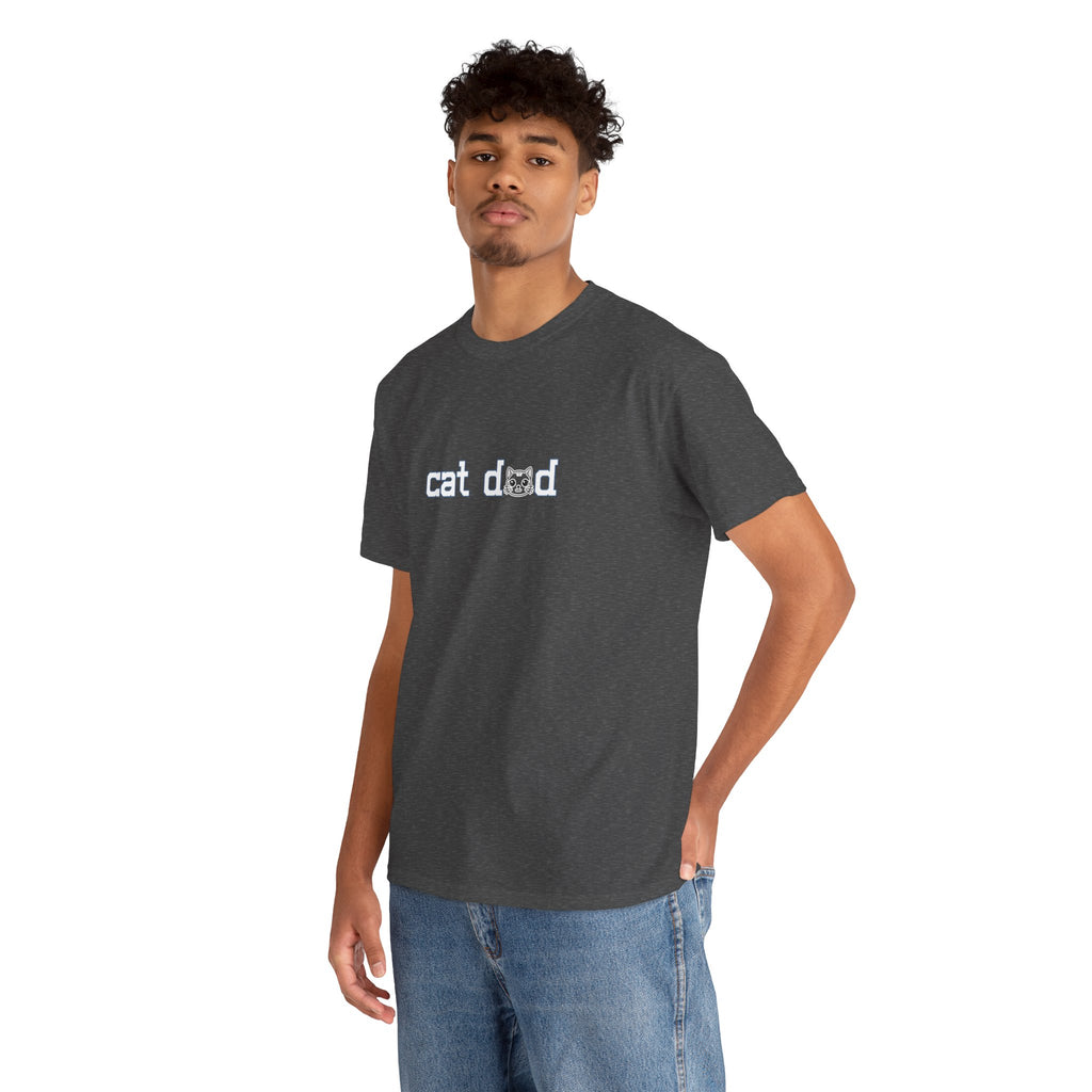Cat Dad T‑Shirt — Minimalist Funny Cat Lover Tee