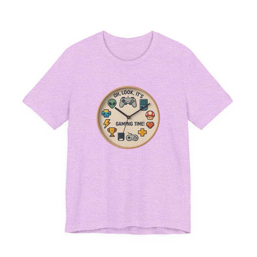Gaming Time Graphic Tee — "Oh, Look, It's Gaming Time" Video Game Controller Shirt