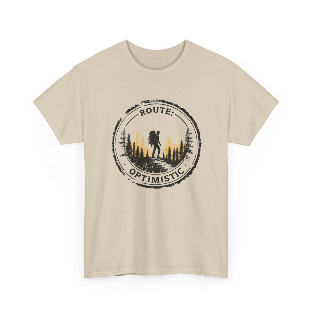 Route Optimistic Hiking Tee — Adventure Backpacking Shirt