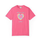 Rainbow Heart Tie-Dye Style T-Shirt — "All You Need Is Love" Graphic Tee