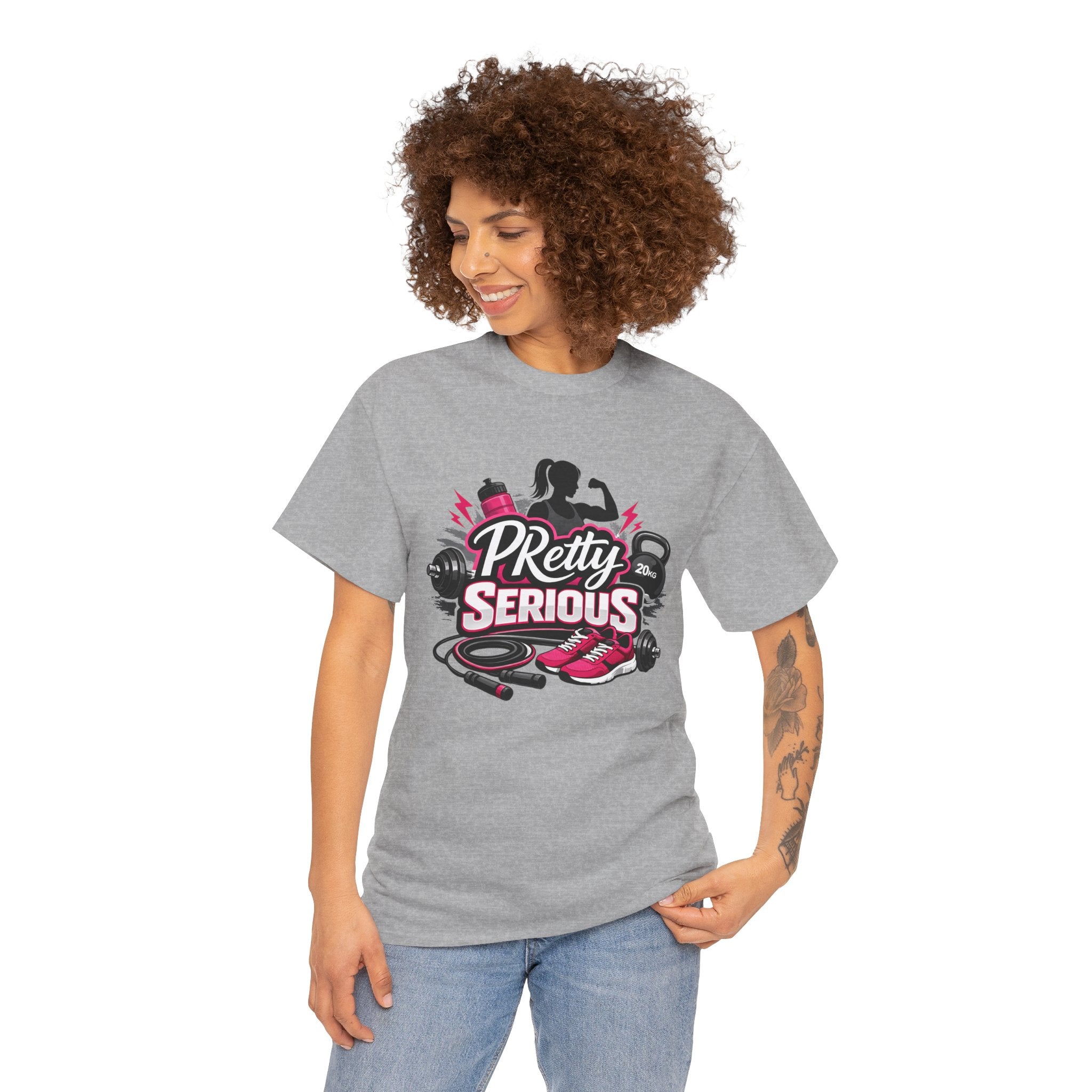 PRetty Serious Workout Tee Personal Record Gym Shirt