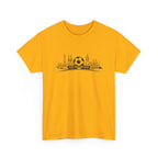 Soccer Stadium Skyline T‑Shirt — City Landmark Football Graphic Tee