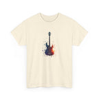 Guitar Splash T‑Shirt — Watercolor Electric Bass Guitar Music Tee
