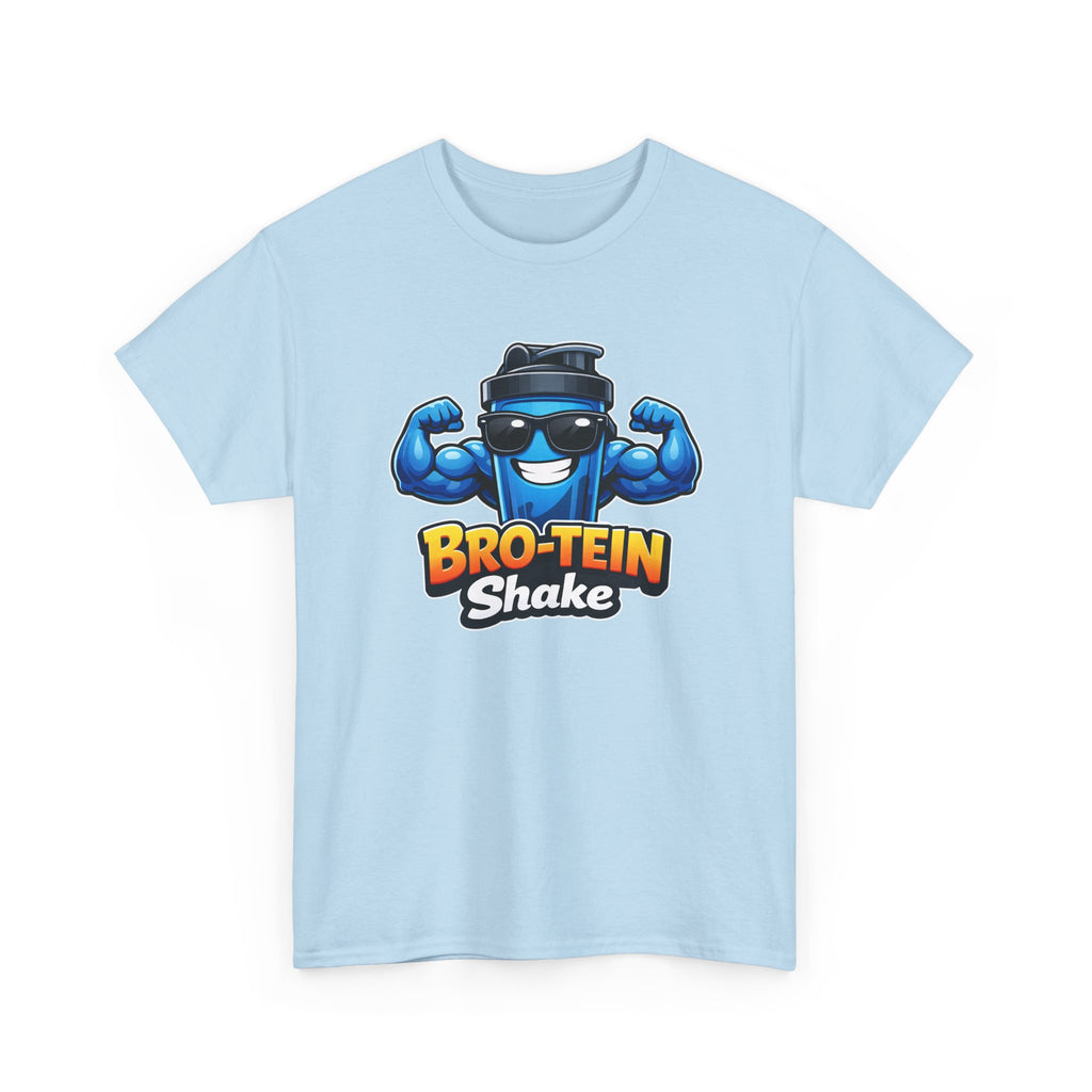 Bro-Tein Shake T-Shirt — Funny Muscle Shaker Gym Tee