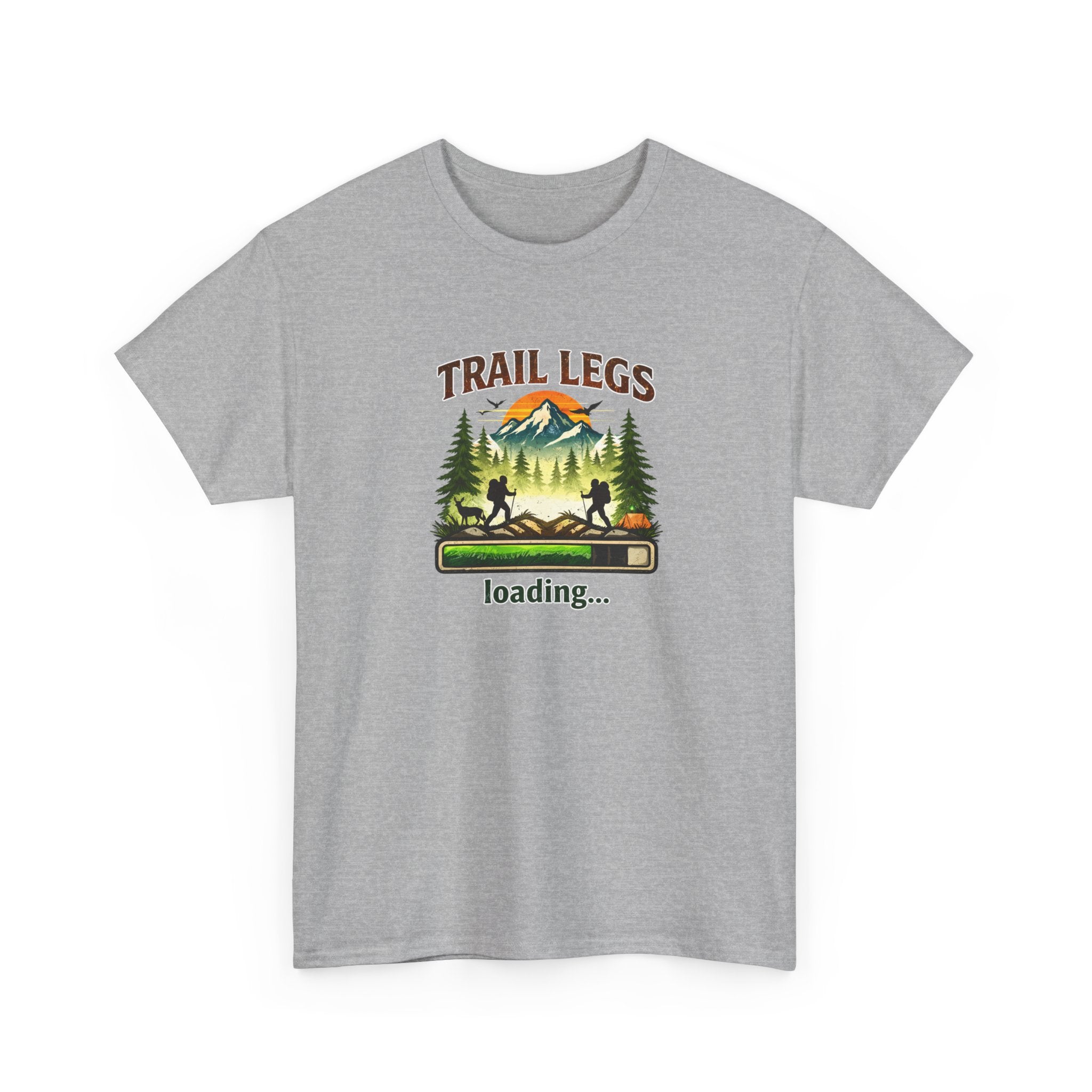 Trail Legs Loading T-Shirt — Hiking Mountain Nature Camping Tee