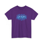2026 Decorative Script Tee — New Year Celebration T-Shirt