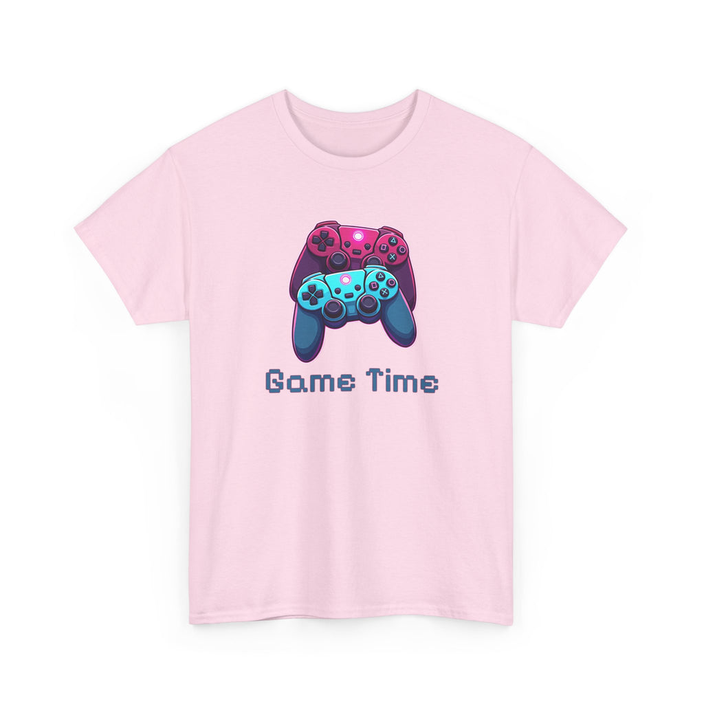 Gaming Tee - 'Game Time' Dual Controllers Graphic Shirt for Gamers