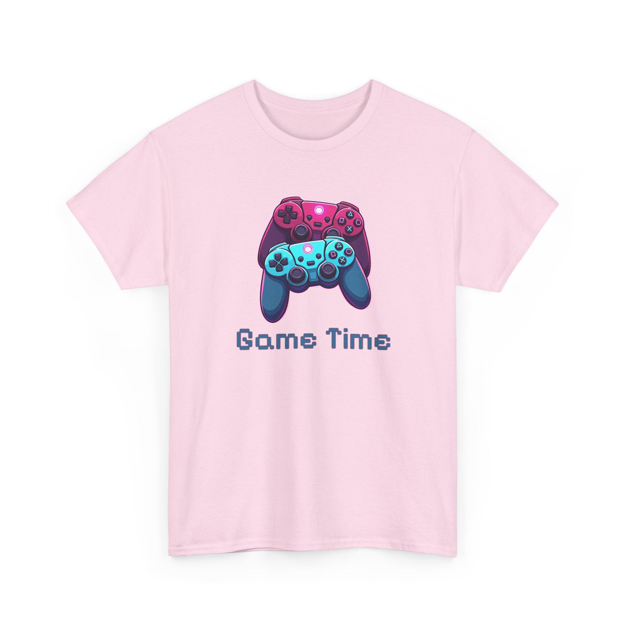 Gaming Tee - 'Game Time' Dual Controllers Graphic Shirt for Gamers