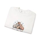 Cozy Vibes Only Sweatshirt — Cute Hugging Capybaras Crewneck