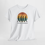 Retro Walking Silhouette T‑Shirt - Smartphone Zombies
