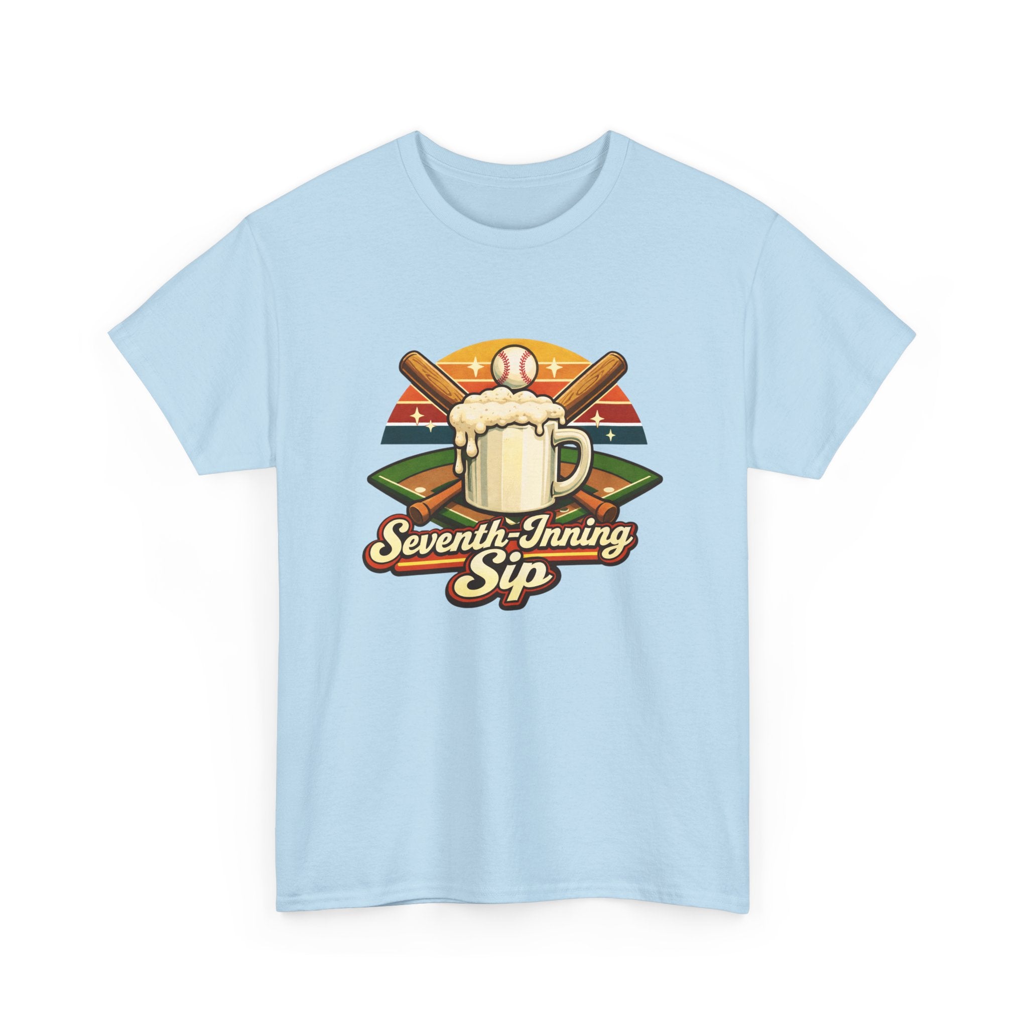 Seventh-Inning Sip Baseball Beer T-Shirt