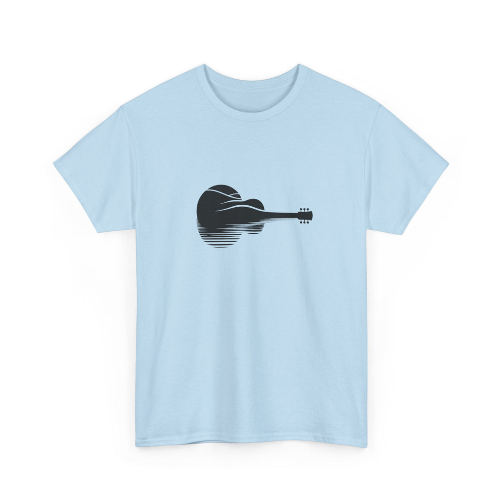 Guitar Silhouette Tee – Minimal Acoustic Music T-Shirt