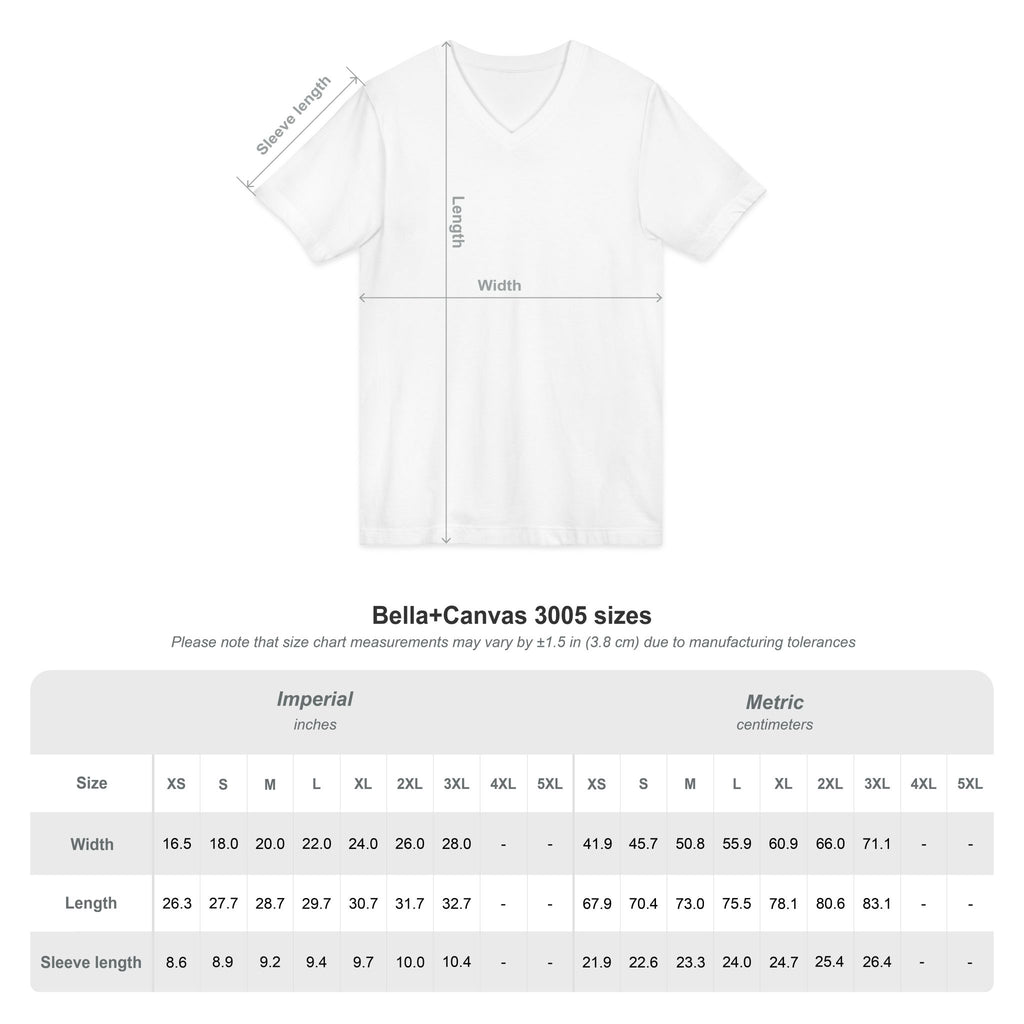 Wine O'Clock V-Neck Tee — Funny Wine Lover Shirt